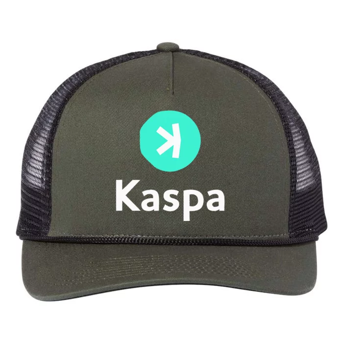 Kaspa Crypto Kaspa Retro Rope Trucker Hat Cap