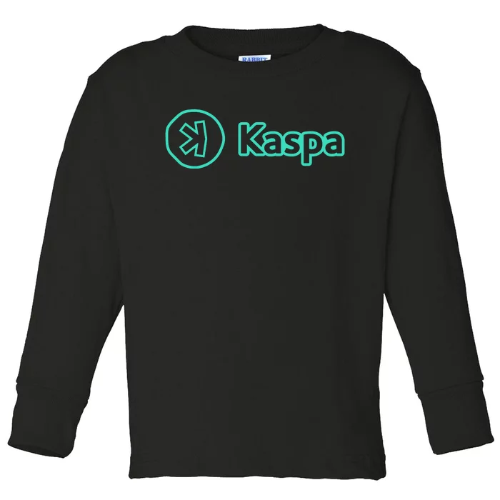 Kaspa Crypto Kaspa Merch Kaspa Mining Kaspa Gifts Kaspa Miner Kaspa Crypto Merch Toddler Long Sleeve Shirt