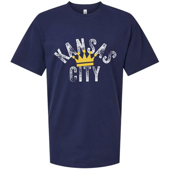 Kansas City Kc Crown Town Local Modern Style KC Cool Blue Sueded Cloud Jersey T-Shirt