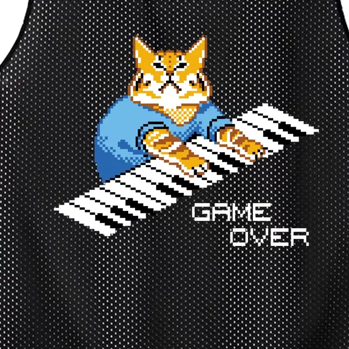 Keyboard Cat Mesh Reversible Basketball Jersey Tank