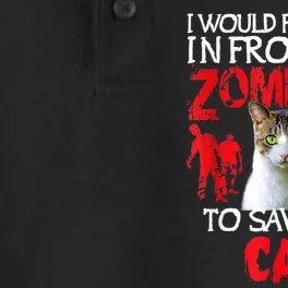 Kitty Cat Lovers Zombie Halloween Costume Idea Dry Zone Grid Performance Polo