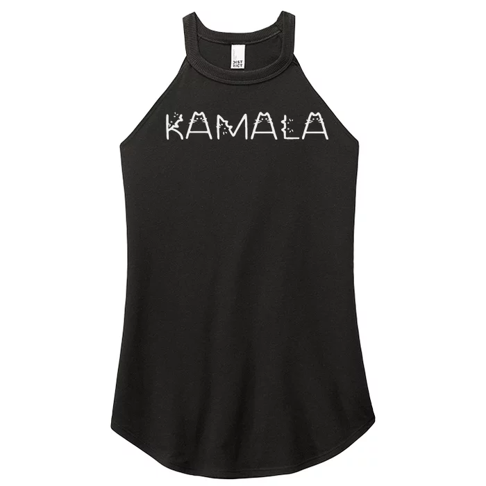 Kamalaharris Cat Lettering Positive Funny Women’s Perfect Tri Rocker Tank