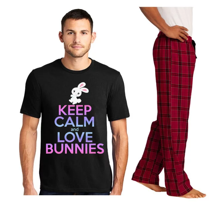 KEEP CALM LOVE BUNNIES Bunny Mom Rabbit Pet Owner Pajama Set