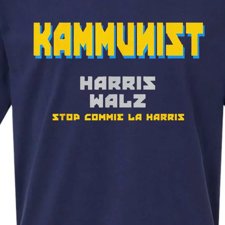 Kammunism Commie La Stop Comrade Kamala Harris Trump 2024 Sueded Cloud Jersey T-Shirt