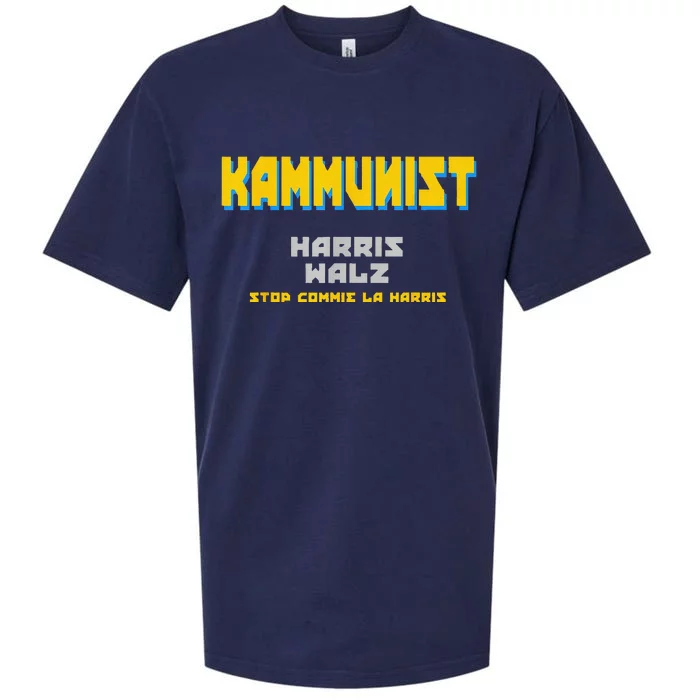 Kammunism Commie La Stop Comrade Kamala Harris Trump 2024 Sueded Cloud Jersey T-Shirt