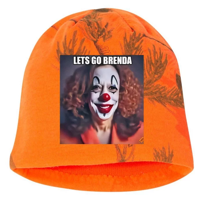 Kamala Clown LetS Go Brenda Kati - Camo Knit Beanie