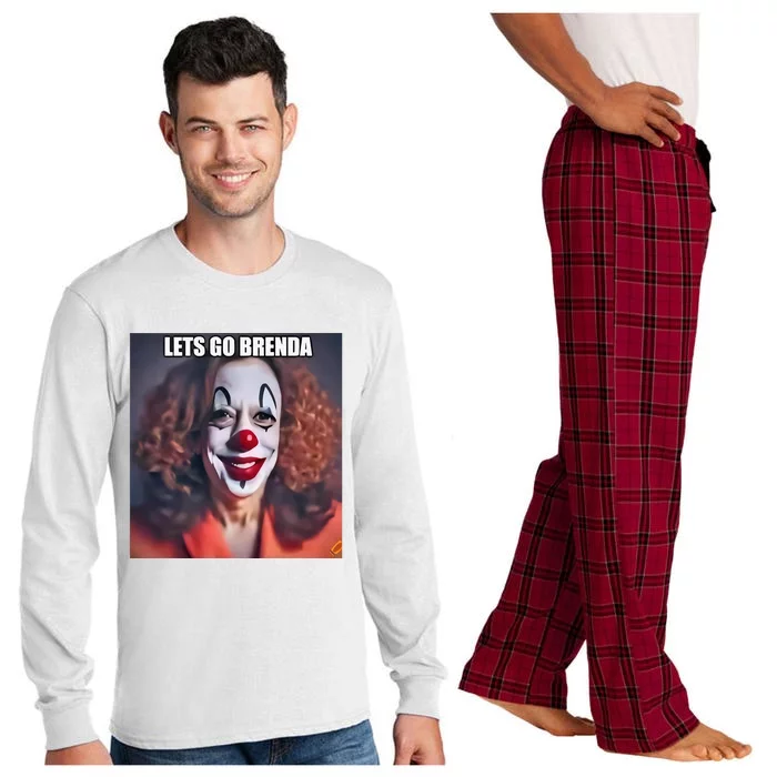 Kamala Clown Lets Go Brenda Long Sleeve Pajama Set