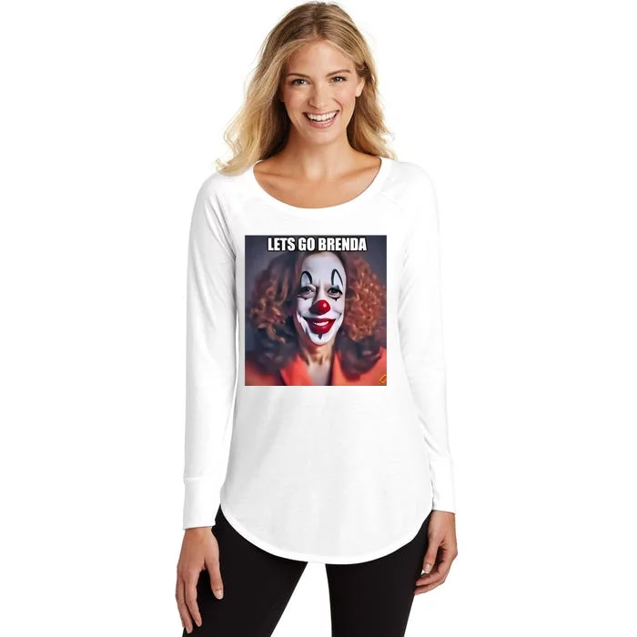 Kamala Clown Lets Go Brenda Women's Perfect Tri Tunic Long Sleeve Shirt