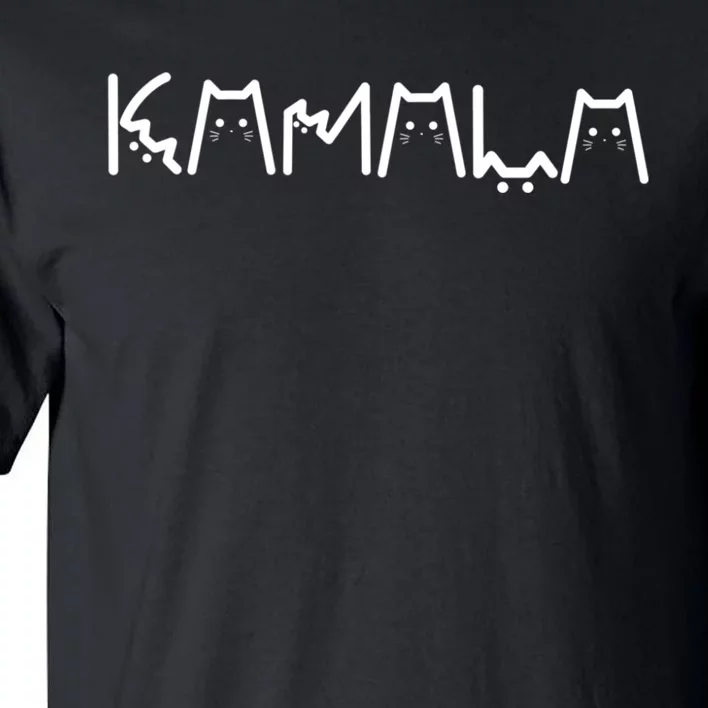 Kamala Cat Letter Font Design Tall T-Shirt