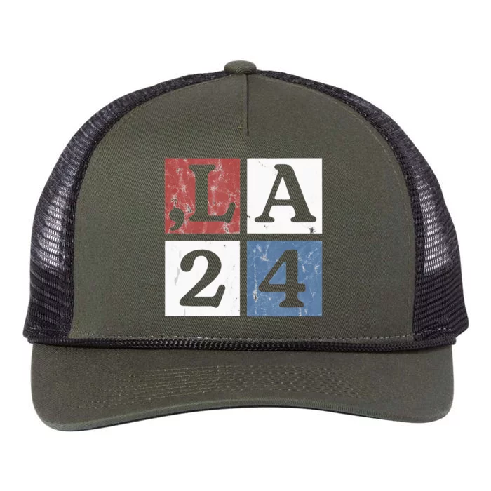 Kamala Comma La Harris 2024 Retro Rope Trucker Hat Cap