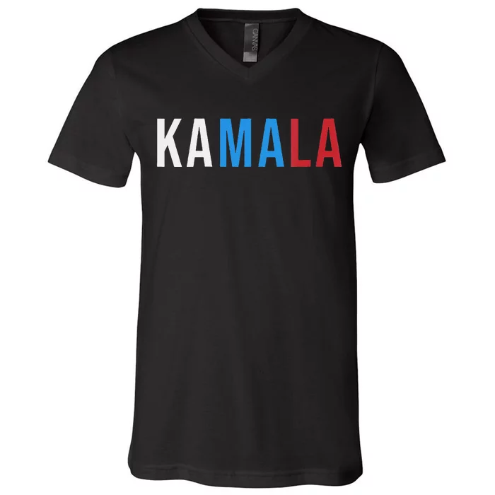 Kamala Comma La V-Neck T-Shirt