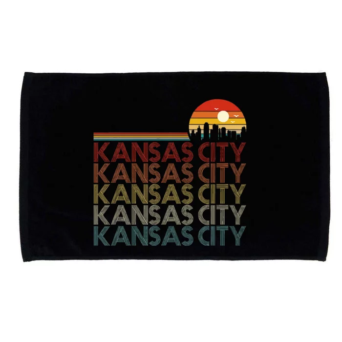 Kansas City Missouri 80s Style Kansas City Microfiber Hand Towel