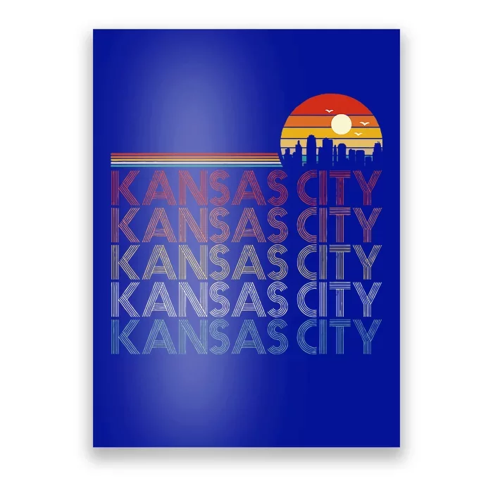 Kansas City Missouri 80s Style Kansas City Poster