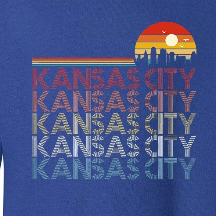 Kansas City Missouri 80s Style Kansas City Toddler Sweatshirt