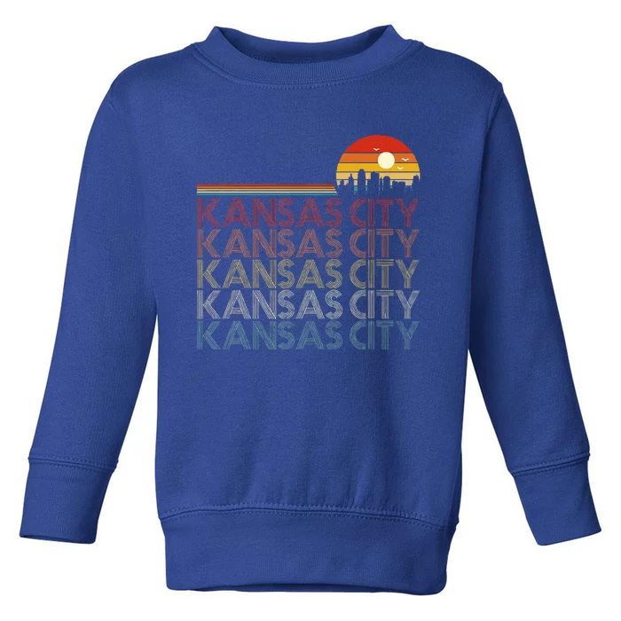 Kansas City Missouri 80s Style Kansas City Toddler Sweatshirt