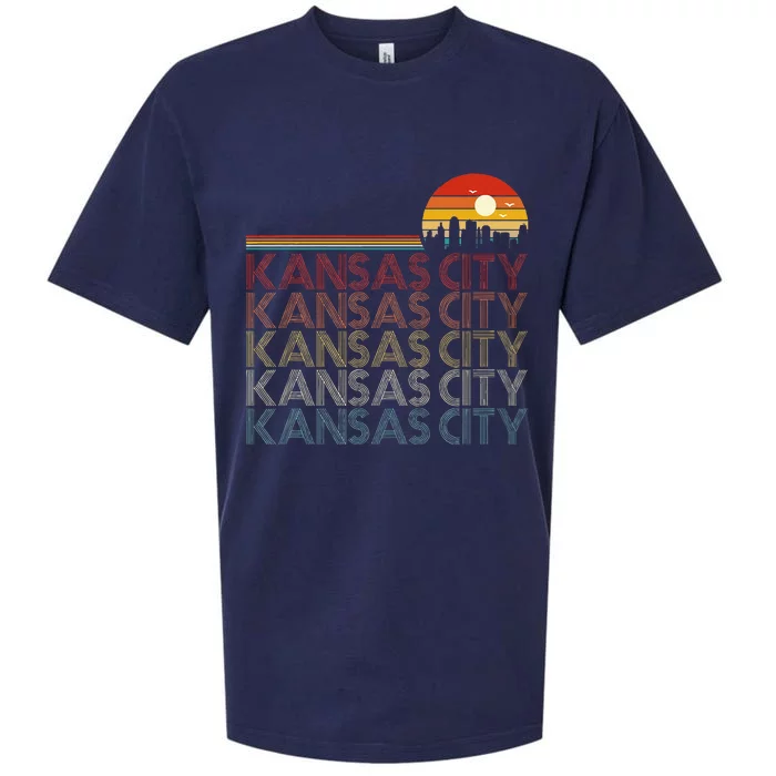 Kansas City Missouri 80s Style Kansas City Sueded Cloud Jersey T-Shirt