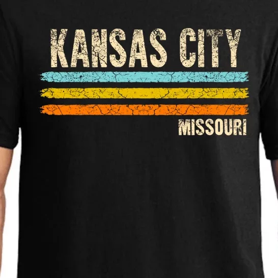 Kansas City Missouri Usa America Retro Gift Pajama Set