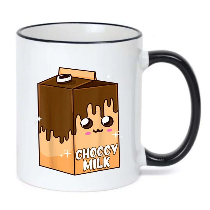 Kawaii Choccy Milk Chocolate Milk Cute Meme Lover Black Color Changing Mug