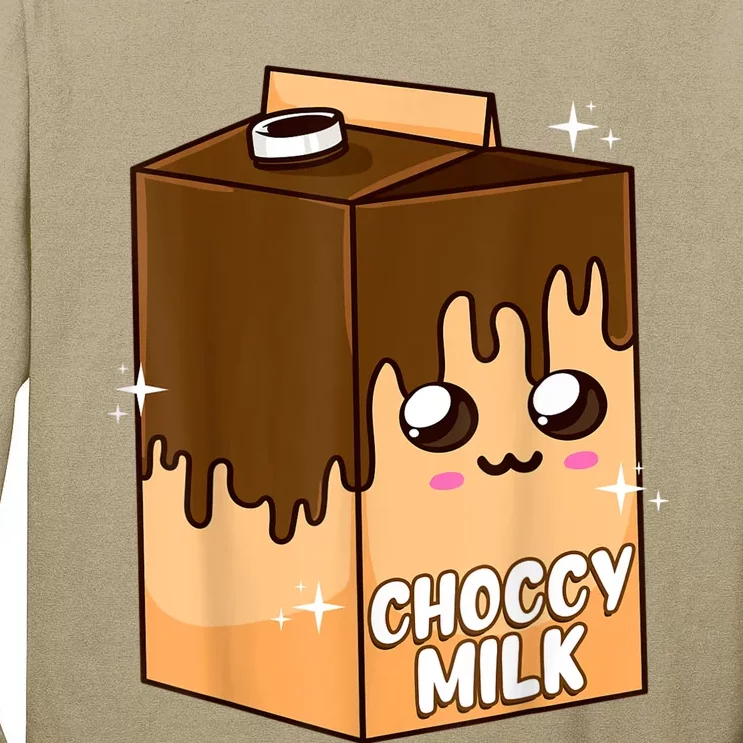 Kawaii Choccy Milk Chocolate Milk Cute Meme Lover Tall Long Sleeve T-Shirt