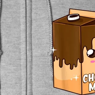 Kawaii Choccy Milk Chocolate Milk Cute Meme Lover Full Zip Hoodie