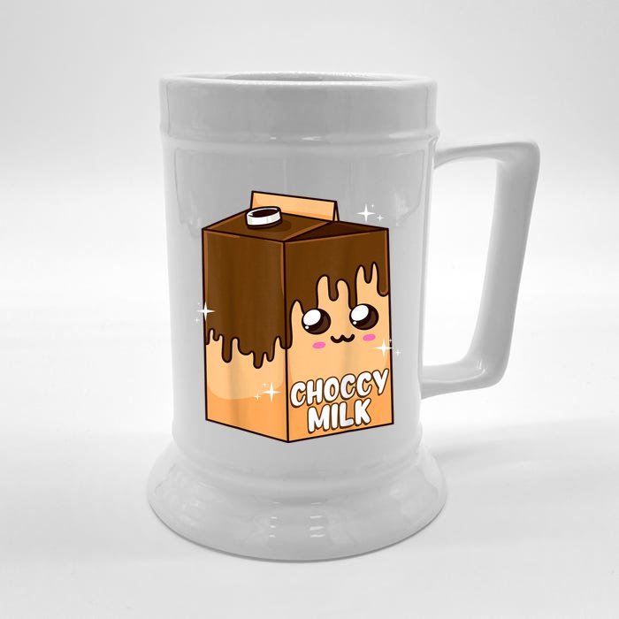 Kawaii Choccy Milk Chocolate Milk Cute Meme Lover Front & Back Beer Stein