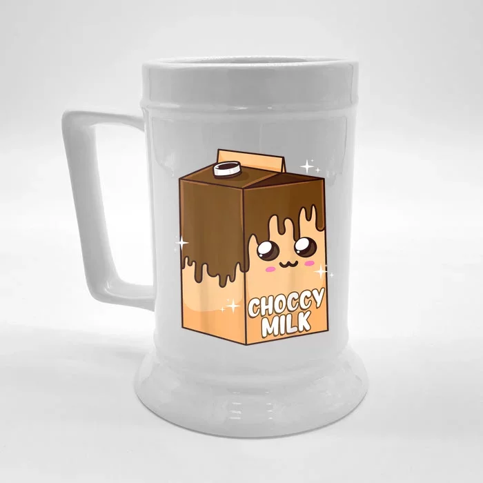 Kawaii Choccy Milk Chocolate Milk Cute Meme Lover Front & Back Beer Stein