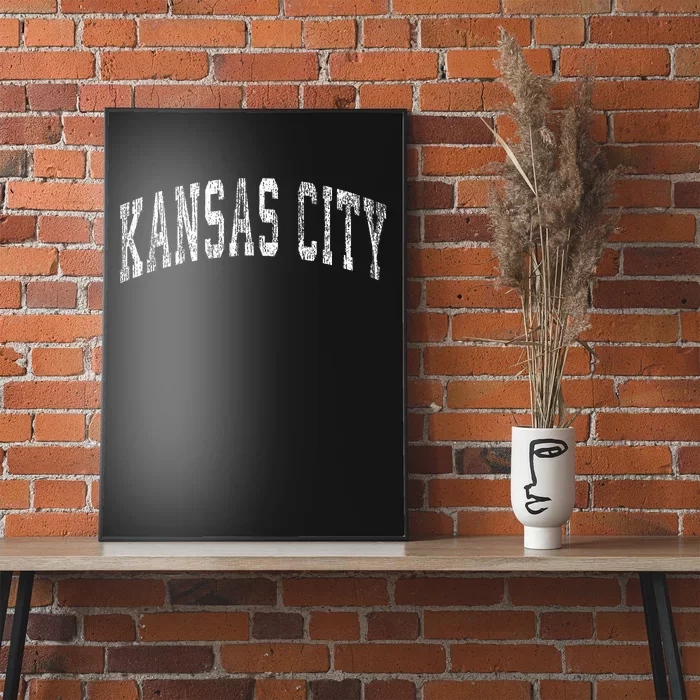 Kansas City Missouri Kc Vintage Athletic Sports Design Poster