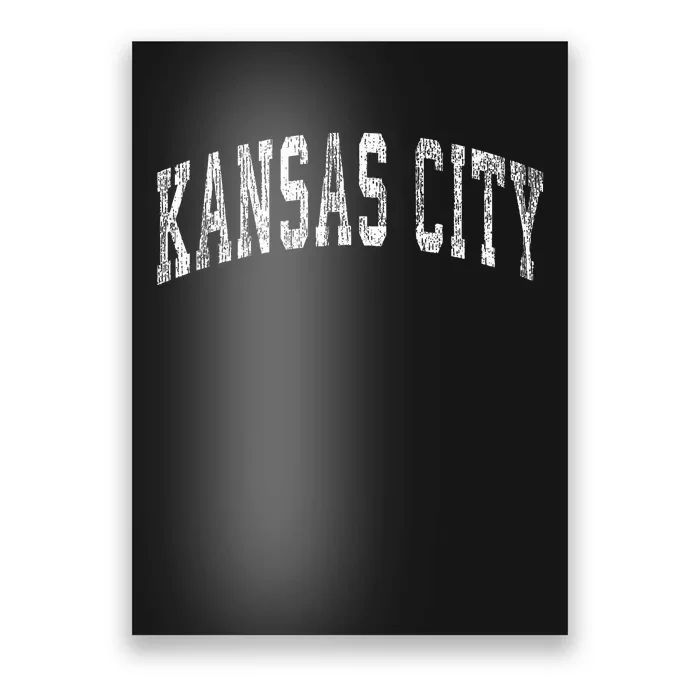 Kansas City Missouri Kc Vintage Athletic Sports Design Poster