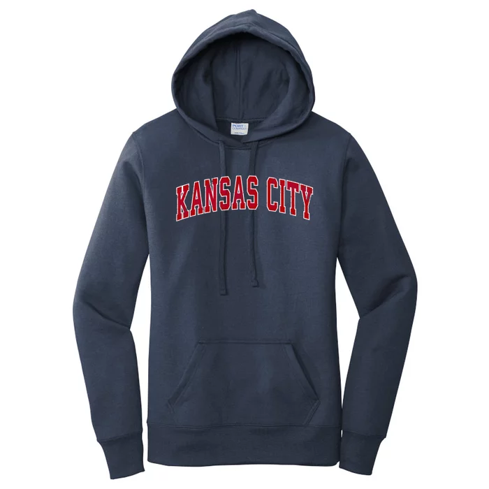 Kansas City Missouri Mo Vintage Sports Design Red Design Cute Gift Women's Pullover Hoodie