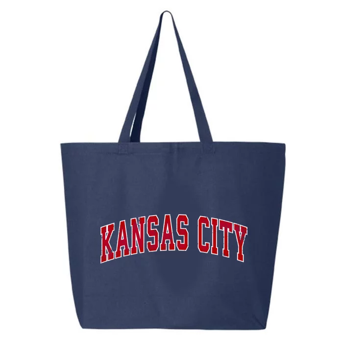 Kansas City Missouri Mo Vintage Sports Design Red Design Cute Gift 25L Jumbo Tote