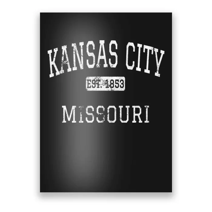 Kansas City Missouri MO Vintage Poster