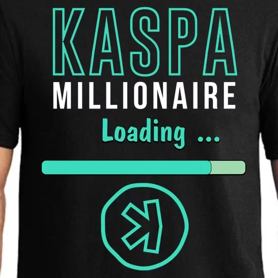 Kaspa Crypto Millionaire Loading Digital Bullrun Kaspa Miner Pajama Set