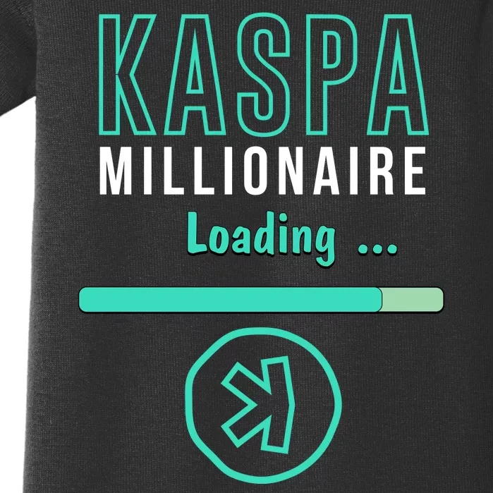 Kaspa Crypto Millionaire Loading Digital Bullrun Kaspa Miner Baby Bodysuit