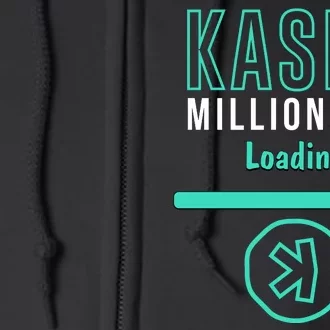 Kaspa Crypto Millionaire Loading Digital Bullrun Kaspa Miner Full Zip Hoodie