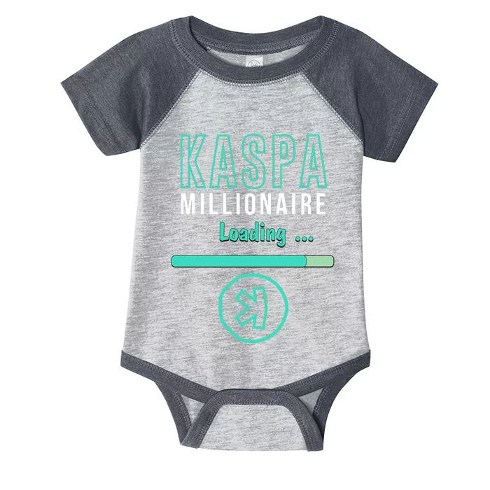 Kaspa Crypto Millionaire Loading Digital Bullrun Kaspa Miner Infant Baby Jersey Bodysuit