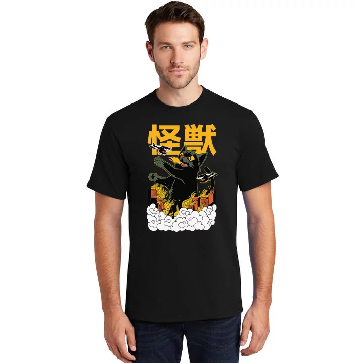 Kaiju Cat Monster - Anime Japanese Monster Tall T-Shirt