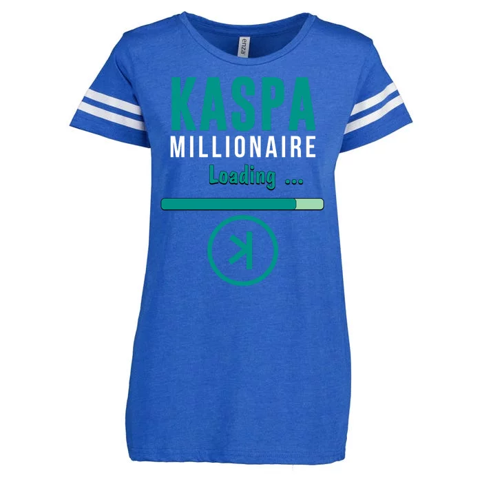 Kaspa Crypto Millionaire Loading Kaspa Miner Digital Bullrun Enza Ladies Jersey Football T-Shirt