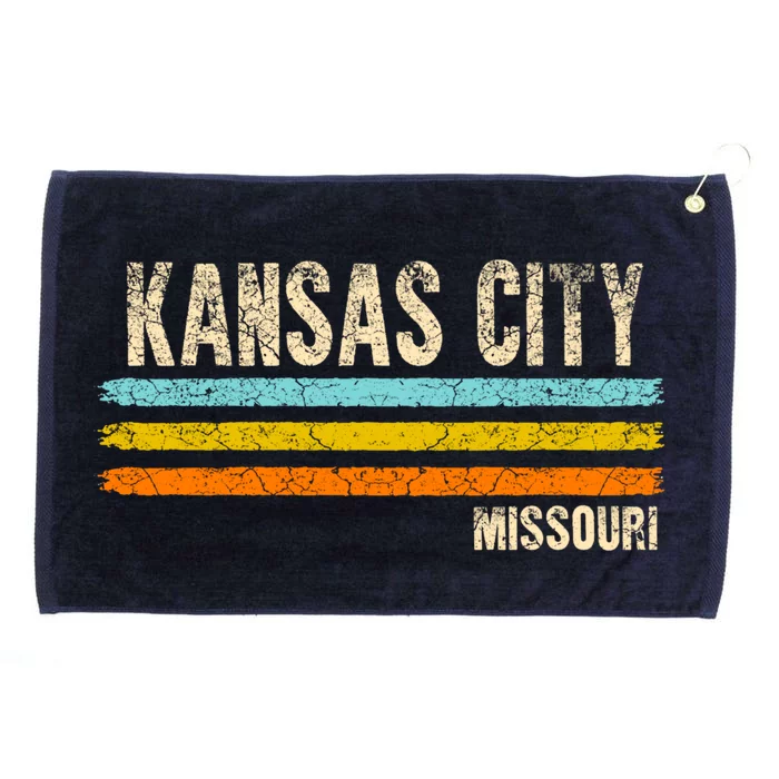 Kansas City Missouri Usa America Retro Meaningful Gift Grommeted Golf Towel