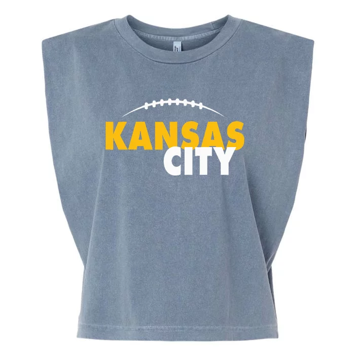 Kansas City Missouri Pride Love Gift Kc Retro Garment-Dyed Women's Muscle Tee