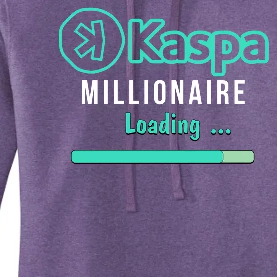 Kaspa Crypto Millionaire Loading Kaspa Miner Crypto Bullrun Women's Pullover Hoodie