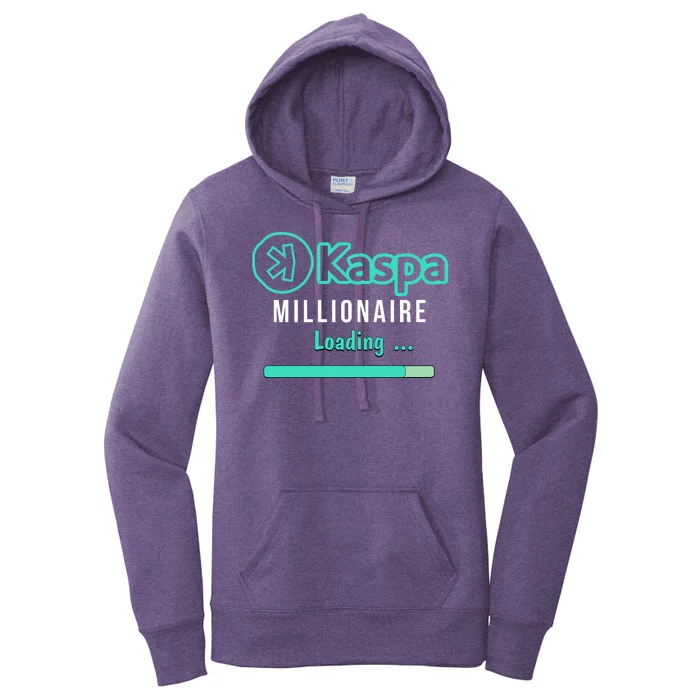 Kaspa Crypto Millionaire Loading Kaspa Miner Crypto Bullrun Women's Pullover Hoodie