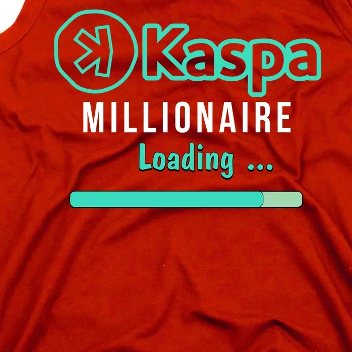 Kaspa Crypto Millionaire Loading Kaspa Miner Crypto Bullrun Tank Top