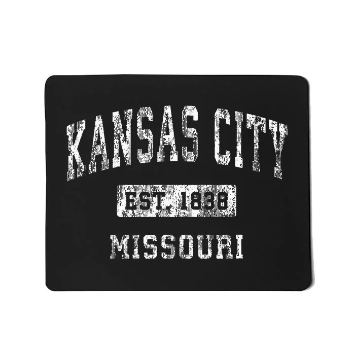 Kansas City Missouri Mo Vintage Established Kc Sports Mousepad