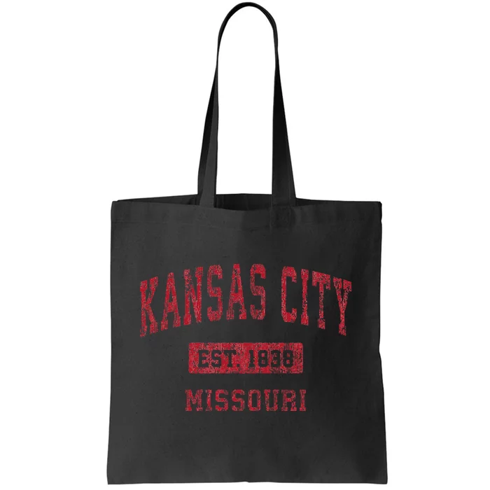 Kansas City Missouri Mo Vintage Sports Design Tote Bag