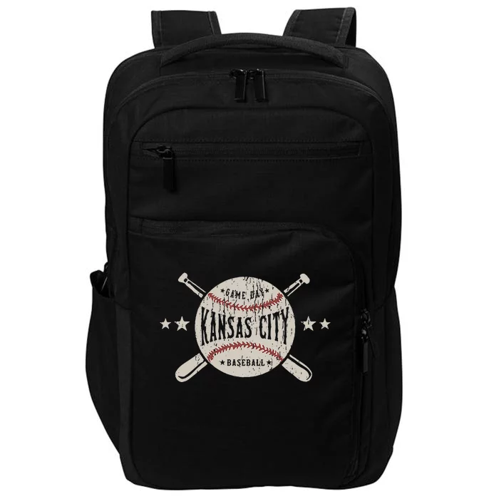 Kansas City Missouri Kc Vintage Baseball Impact Tech Backpack