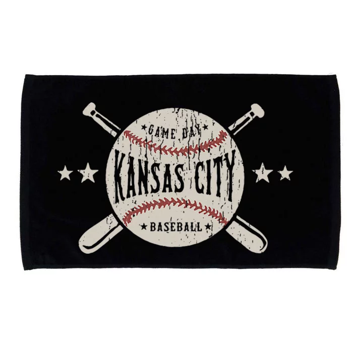 Kansas City Missouri Kc Vintage Baseball Microfiber Hand Towel