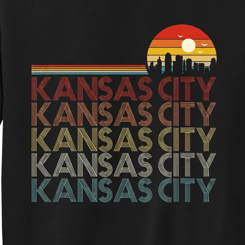 Kansas City Missouri Retro Vintage 80s Style Kansas City Tall Sweatshirt