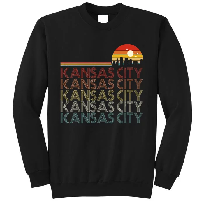 Kansas City Missouri Retro Vintage 80s Style Kansas City Tall Sweatshirt