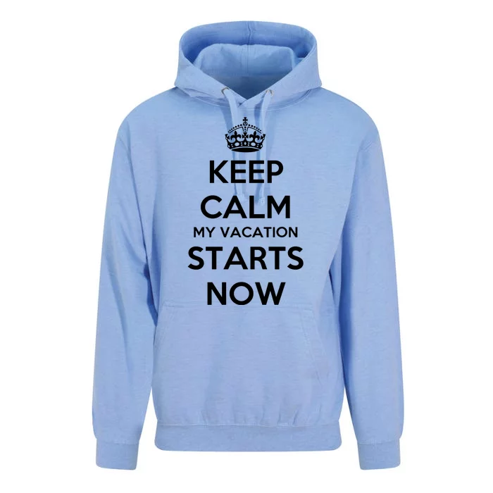 Keep Calm My Vacation Starts Now Unisex Surf Hoodie