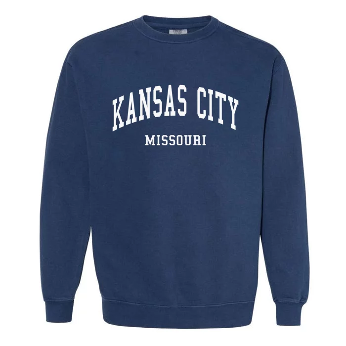 Kansas City Missouri Throwback Design Classic Garment-Dyed Sweatshirt